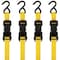 Stanley 1 X 12' X 1,500 lb Ratchet Strap / 4Pk, 4PK S10004-12 - alternate 1